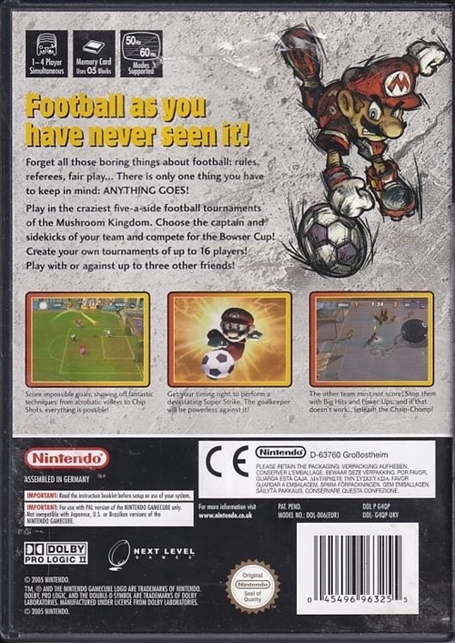 Mario Smash Football - Nintendo GameCube (B Grade) (Genbrug)